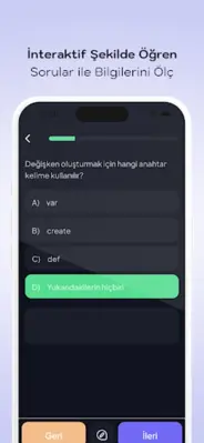 Yazılım Atölyesi Kodlama Öğren android App screenshot 10